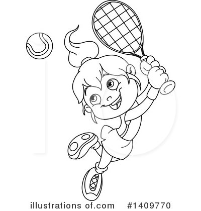 Royalty-Free (RF) Tennis Clipart Illustration by yayayoyo - Stock Sample #1409770