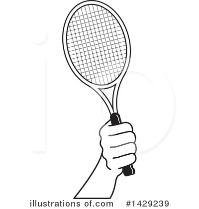 Tennis Racket Clipart #1429239 by Lal Perera