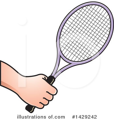 Tennis Racket Clipart #1429242 by Lal Perera