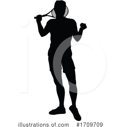 Royalty-Free (RF) Tennis Clipart Illustration by AtStockIllustration - Stock Sample #1709709