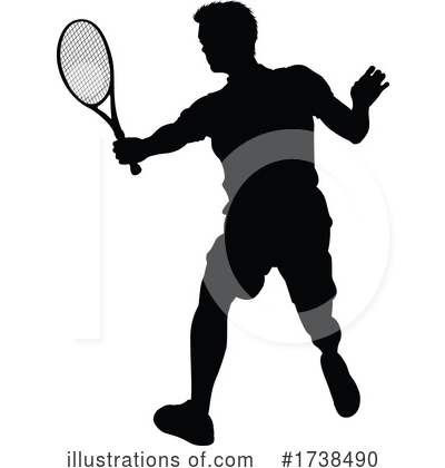 Royalty-Free (RF) Tennis Clipart Illustration by AtStockIllustration - Stock Sample #1738490