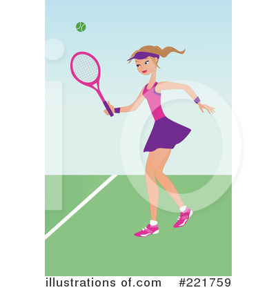 Royalty-Free (RF) Tennis Clipart Illustration by peachidesigns - Stock Sample #221759