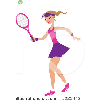 Royalty-Free (RF) Tennis Clipart Illustration by peachidesigns - Stock Sample #223442