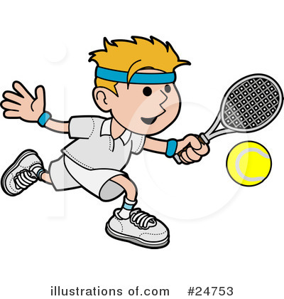 Tennis Clipart #24753 by AtStockIllustration