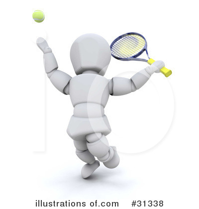 Royalty-Free (RF) Tennis Clipart Illustration by KJ Pargeter - Stock Sample #31338