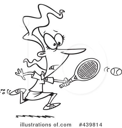 Royalty-Free (RF) Tennis Clipart Illustration by toonaday - Stock Sample #439814