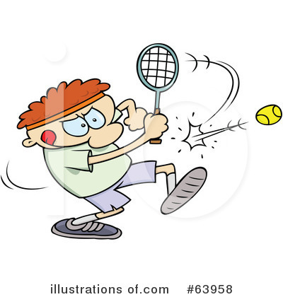 Royalty-Free (RF) Tennis Clipart Illustration by gnurf - Stock Sample #63958