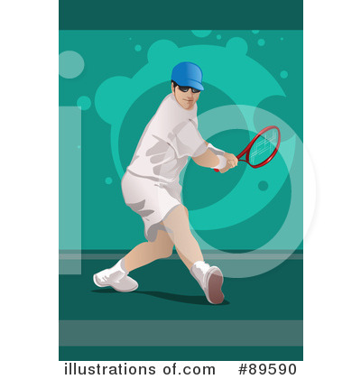 Royalty-Free (RF) Tennis Clipart Illustration by mayawizard101 - Stock Sample #89590