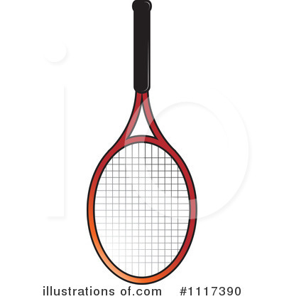 Royalty-Free (RF) Tennis Racket Clipart Illustration by Lal Perera - Stock Sample #1117390