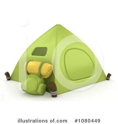 Royalty-Free (RF) Tent Clipart Illustration by BNP Design Studio - Stock Sample #1080449