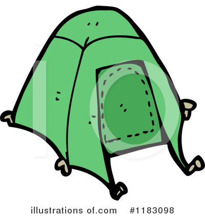 Royalty-Free (RF) Tent Clipart Illustration by lineartestpilot - Stock Sample #1183098