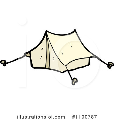 Royalty-Free (RF) Tent Clipart Illustration by lineartestpilot - Stock Sample #1190787
