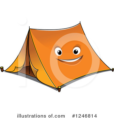 Royalty-Free (RF) Tent Clipart Illustration by Vector Tradition SM - Stock Sample #1246814