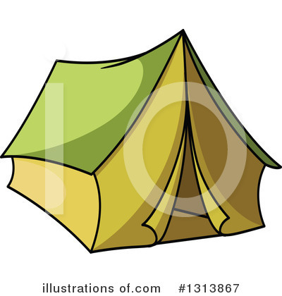 Royalty-Free (RF) Tent Clipart Illustration by Vector Tradition SM - Stock Sample #1313867