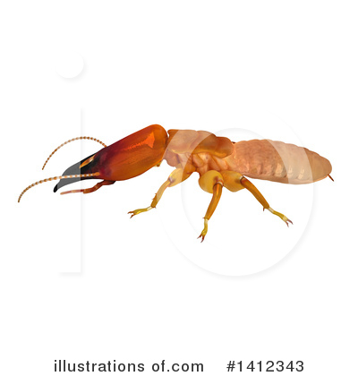 Royalty-Free (RF) Termite Clipart Illustration by Leo Blanchette - Stock Sample #1412343