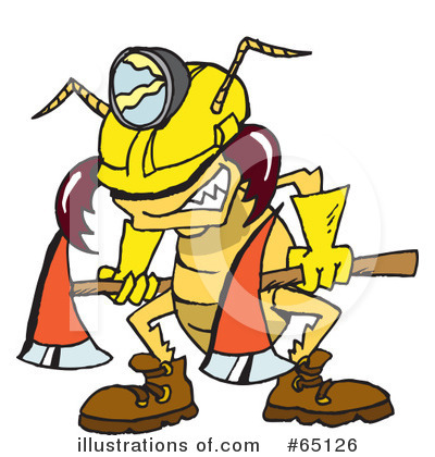 Royalty-Free (RF) Termite Clipart Illustration by Dennis Holmes Designs - Stock Sample #65126