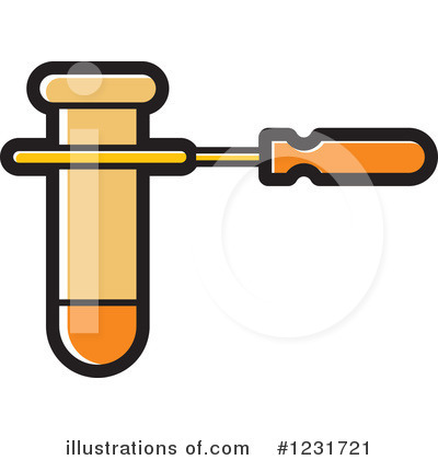 Royalty-Free (RF) Test Tube Clipart Illustration by Lal Perera - Stock Sample #1231721