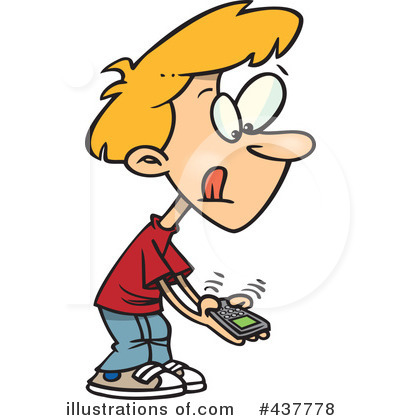Texting Computer Phone on Royalty Free  Rf  Texting Clipart Illustration By Ron Leishman   Stock