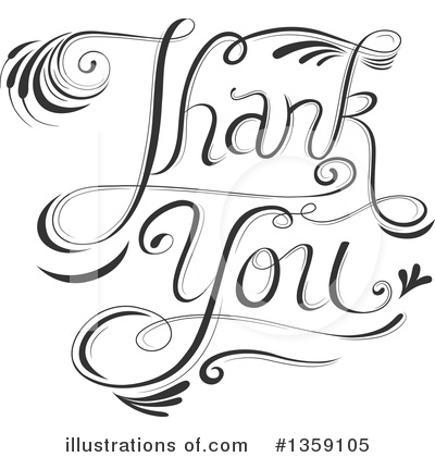 Royalty-Free (RF) Thank You Clipart Illustration by BNP Design Studio - Stock Sample #1359105