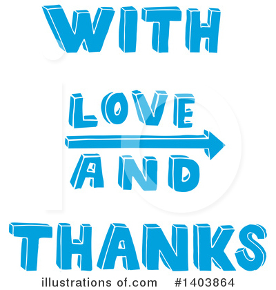 Royalty-Free (RF) Thank You Clipart Illustration by Cherie Reve - Stock Sample #1403864