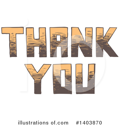 Thank You Clipart #1403870 by Cherie Reve