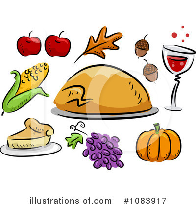 Royalty-Free (RF) Thanksgiving Clipart Illustration by BNP Design Studio - Stock Sample #1083917
