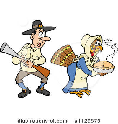 Pilgrim Clipart #1129579 by LaffToon