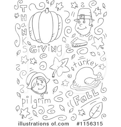 Royalty-Free (RF) Thanksgiving Clipart Illustration by Cory Thoman - Stock Sample #1156315