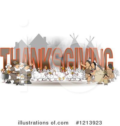 Royalty-Free (RF) Thanksgiving Clipart Illustration by djart - Stock Sample #1213923
