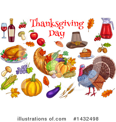 Royalty-Free (RF) Thanksgiving Clipart Illustration by Vector Tradition SM - Stock Sample #1432498