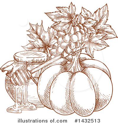 Royalty-Free (RF) Thanksgiving Clipart Illustration by Vector Tradition SM - Stock Sample #1432513