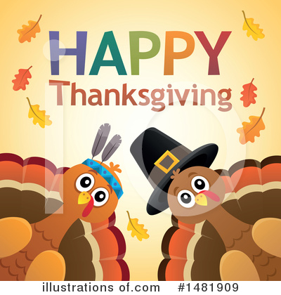 Royalty-Free (RF) Thanksgiving Clipart Illustration by visekart - Stock Sample #1481909