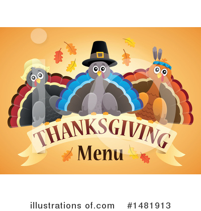 Royalty-Free (RF) Thanksgiving Clipart Illustration by visekart - Stock Sample #1481913