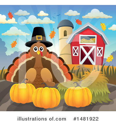 Royalty-Free (RF) Thanksgiving Clipart Illustration by visekart - Stock Sample #1481922