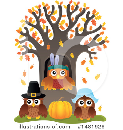 Royalty-Free (RF) Thanksgiving Clipart Illustration by visekart - Stock Sample #1481926