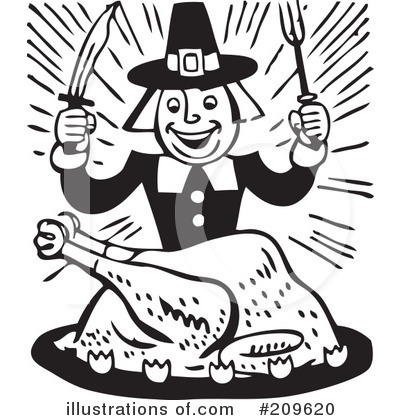 Royalty-Free (RF) Thanksgiving Clipart Illustration by BestVector - Stock Sample #209620