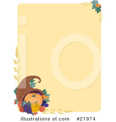 Royalty-Free (RF) Thanksgiving Clipart Illustration by Maria Bell - Stock Sample #21974