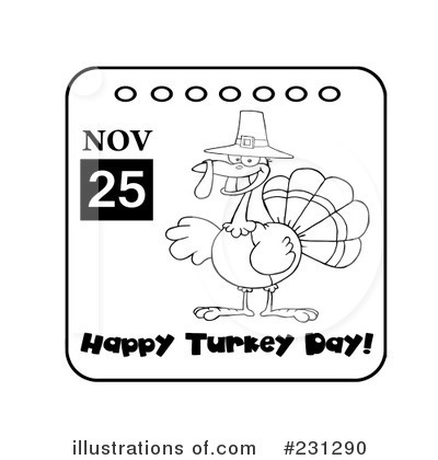 Royalty-Free (RF) Thanksgiving Clipart Illustration by Hit Toon - Stock Sample #231290