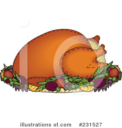 Roasted Turkey Clipart #231527 by inkgraphics