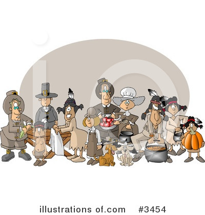 Royalty-Free (RF) Thanksgiving Clipart Illustration by djart - Stock Sample #3454