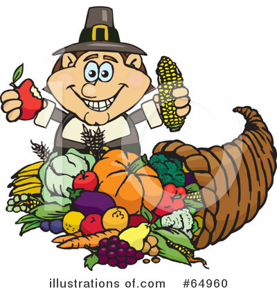 Royalty-Free (RF) Thanksgiving Clipart Illustration by Dennis Holmes Designs - Stock Sample #64960