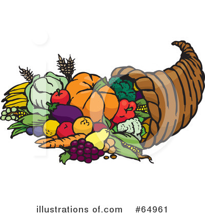Royalty-Free (RF) Thanksgiving Clipart Illustration by Dennis Holmes Designs - Stock Sample #64961