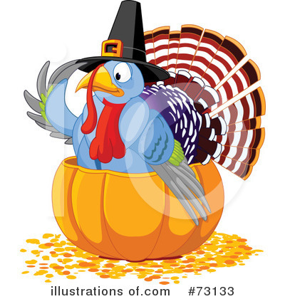 Thanksgiving Turkey Clipart #73133 by Pushkin