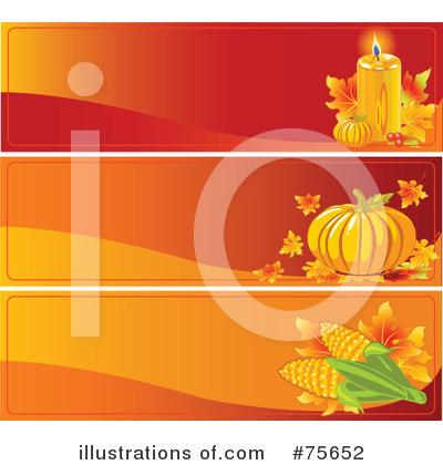 Royalty-Free (RF) Thanksgiving Clipart Illustration by Pushkin - Stock Sample #75652