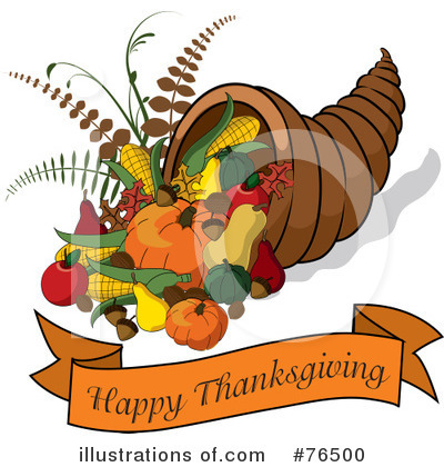 Royalty-Free (RF) Thanksgiving Clipart Illustration by Pams Clipart - Stock Sample #76500