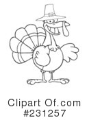 Thanksgiving Turkey Clipart #231257 by Hit Toon