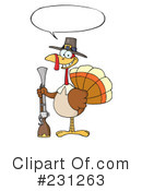 Thanksgiving Turkey Clipart #231263 by Hit Toon
