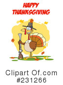 Thanksgiving Turkey Clipart #231266 by Hit Toon