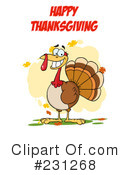 Thanksgiving Turkey Clipart #231268 by Hit Toon