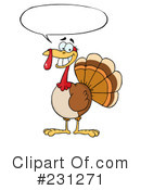 Thanksgiving Turkey Clipart #231271 by Hit Toon